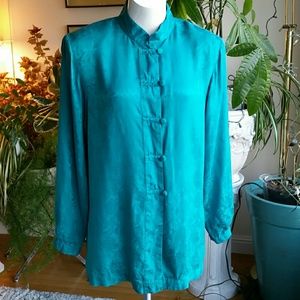 Vintage Lise J. Silk blouse size M